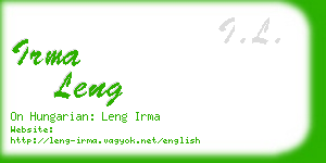 irma leng business card